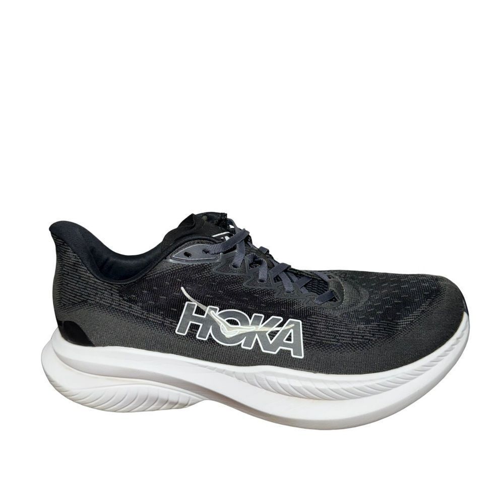 Hoka Mach 6 wide Black and White Athletic Shoes size 11.5 2E